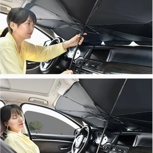 折りたたみ式車内快適サンシェード